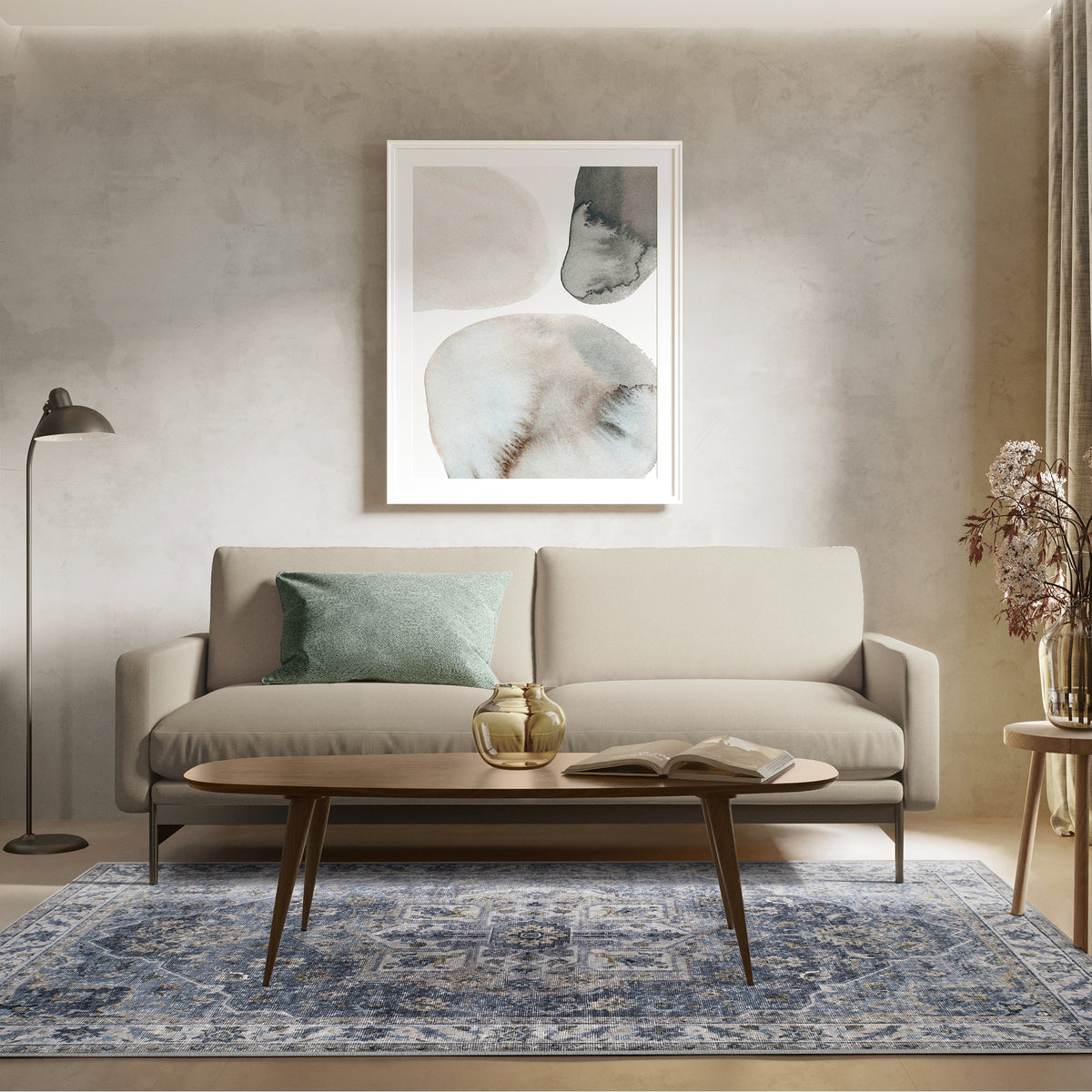 Amara - Indigo/Beige